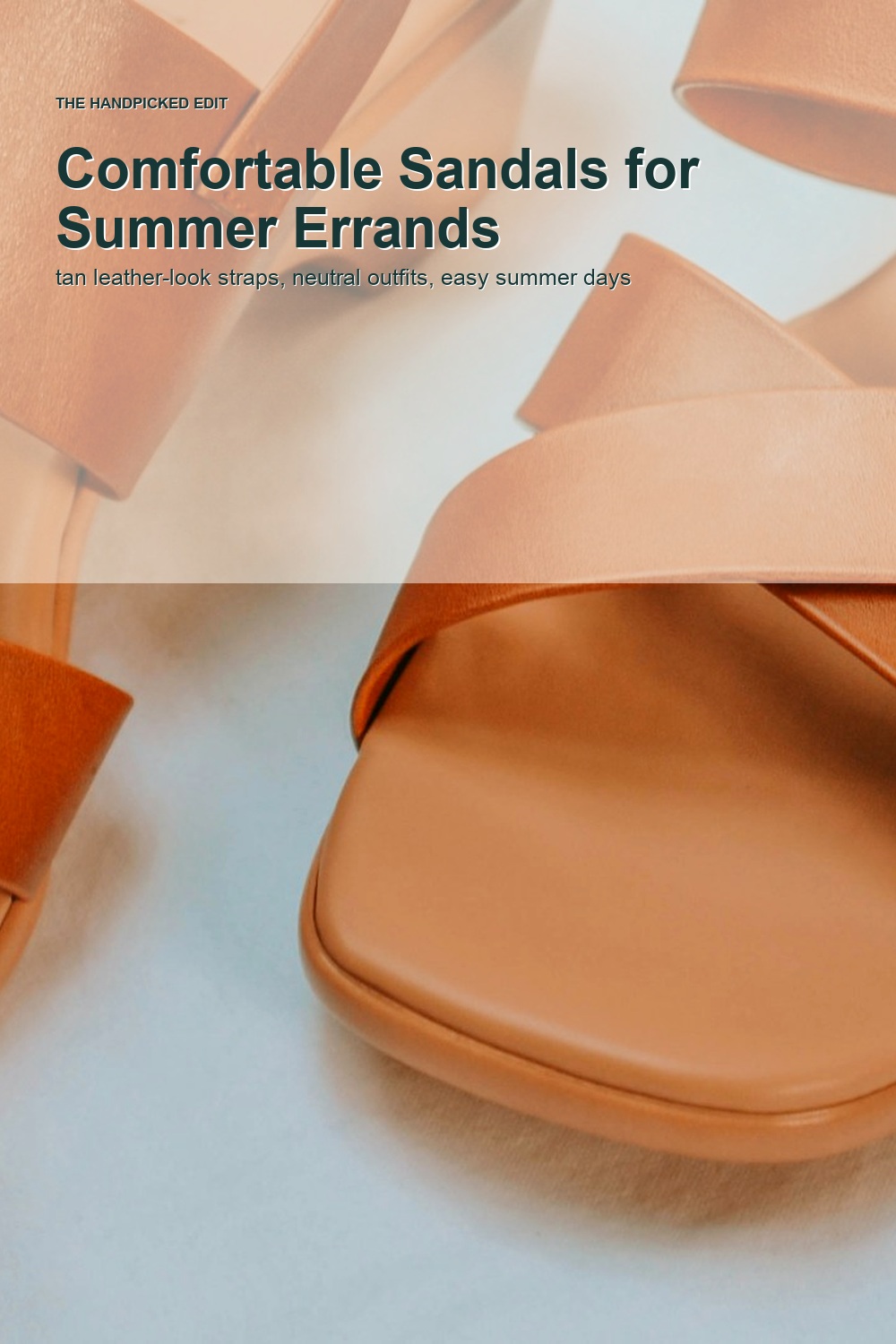 Neutral flat sandals for summer errands and casual travel days
